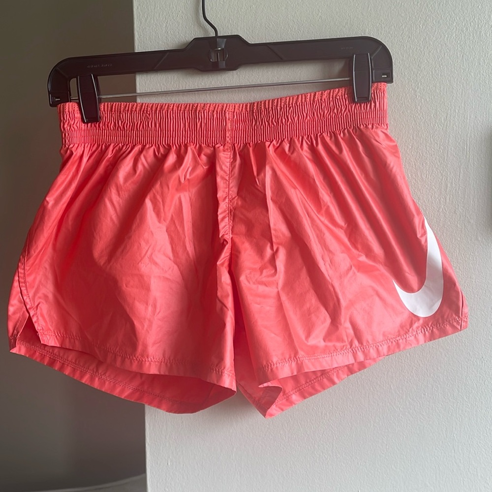 NWOT Nike coral fluorescent athletic shorts